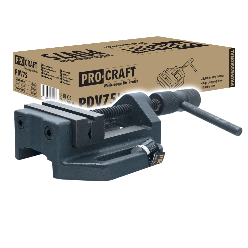 Svěrák pod vrtačku Procraft PDV75 | PDV75
