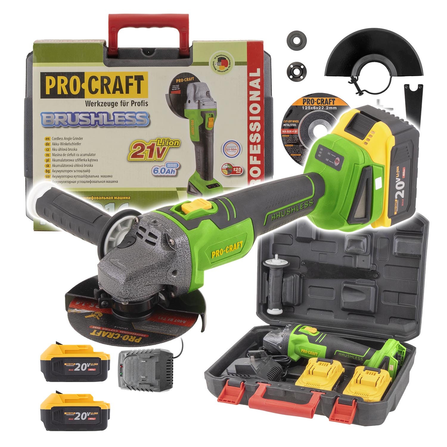 Aku bruska Procraft PWA216 | PWA216