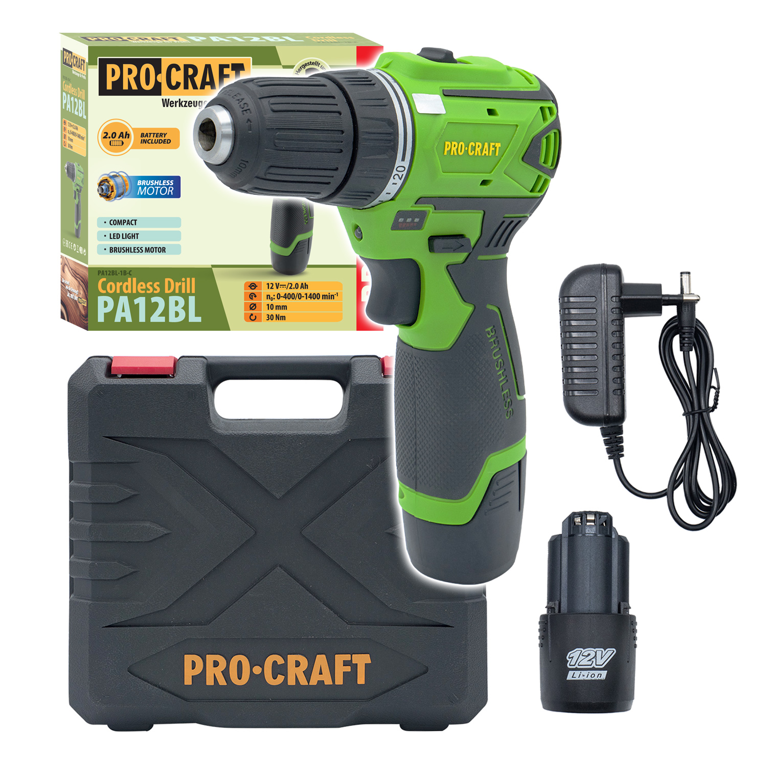 Aku šroubovák Procraft PA12BL | PA12BL